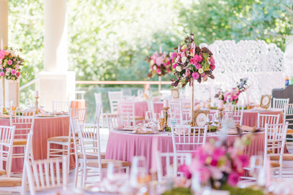 Bubblegum Pink Wedding Reception Inspiration
