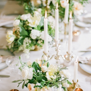 Pale Yellow and Green Centerpiece