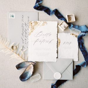 Ocean inspired wedding invitation