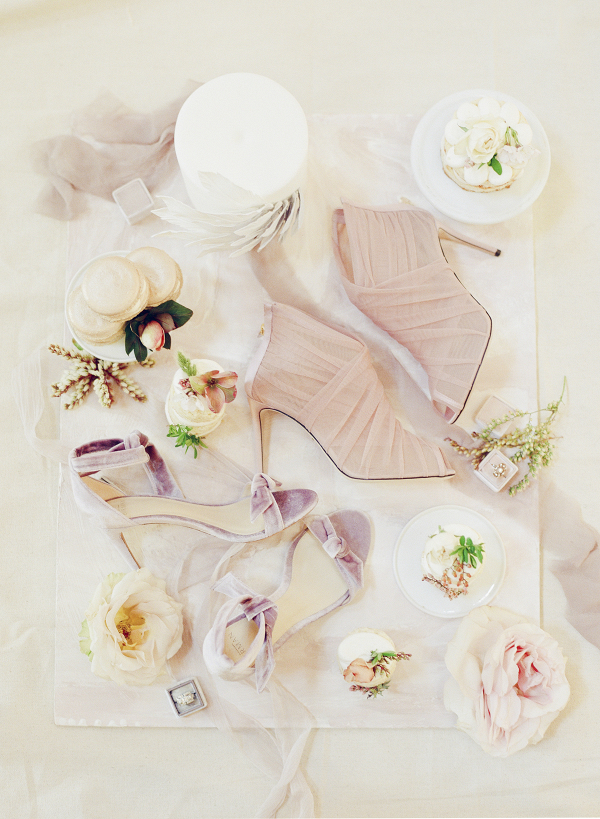 Mauve and Pink Bride Accessories
