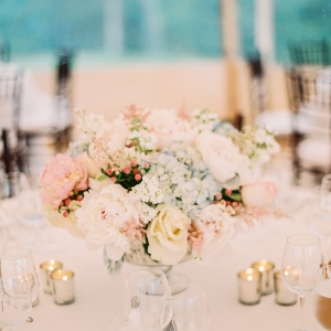 Pastel Pink and Blue Centerpiece