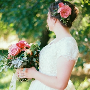 Bride with Flower in Hair