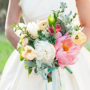 Pink, white and yellow bouquet
