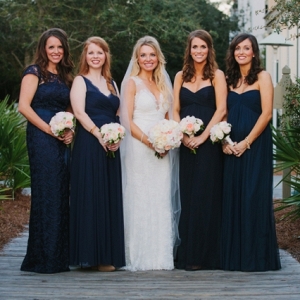 Navy bridesmaid dresses