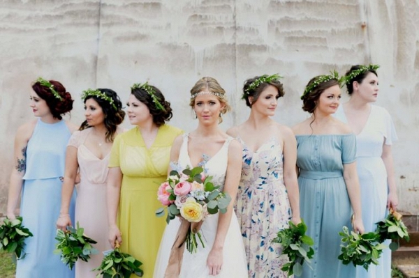 colorful bridesmaids on Every Last Detail