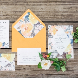 Marigold and Blue Boho Industrial Wedding Inspiration on Every Last Detail