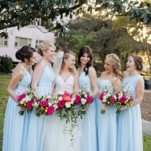 intimate pink and blue wedding from Every Last Detail