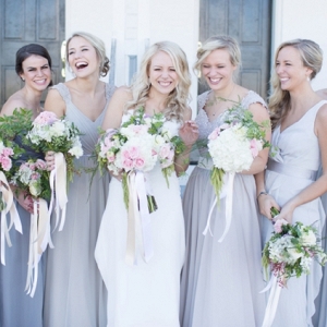 Gray bridesmaid dresses