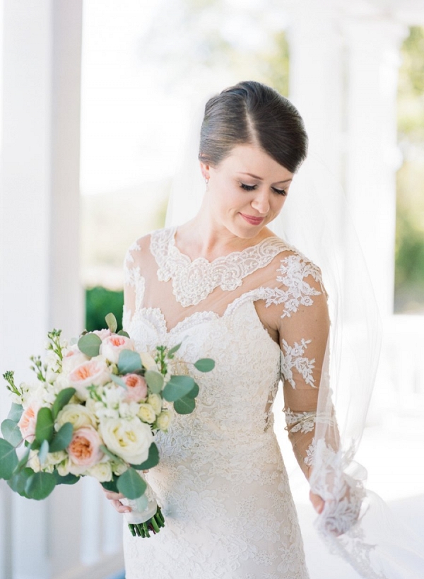 bride in romantic blush wedding from Every Last Detail