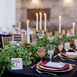 Red white and blue tablescape 