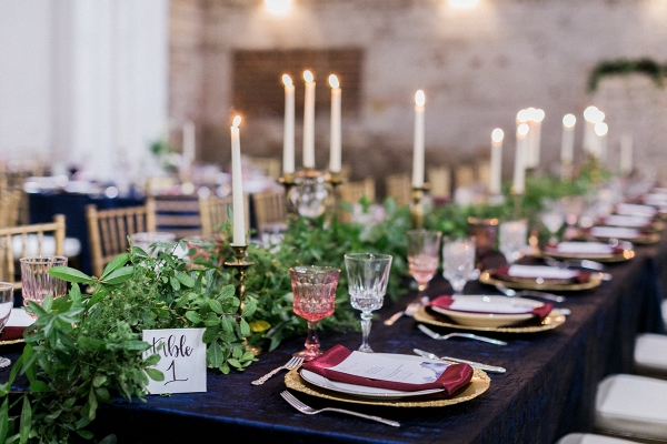 Red white and blue tablescape 