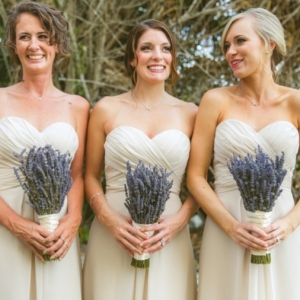 Lavender bridesmaid bouquets