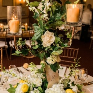 Tuscan Inspired Centerpiece with Lemons