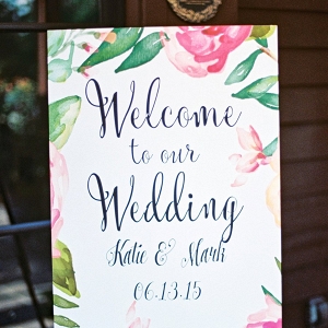 Floral Welcome Sign on Every Last Detail