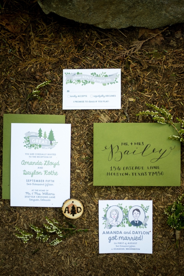 Cute And Rustic Treehouse Wedding Invitations