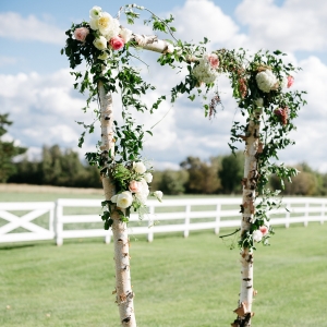 Flower Covered Ceremony Arch
