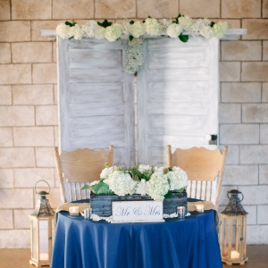 Royal Blue Sweetheart Table