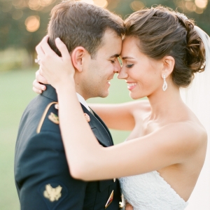 Military Groom With Bride