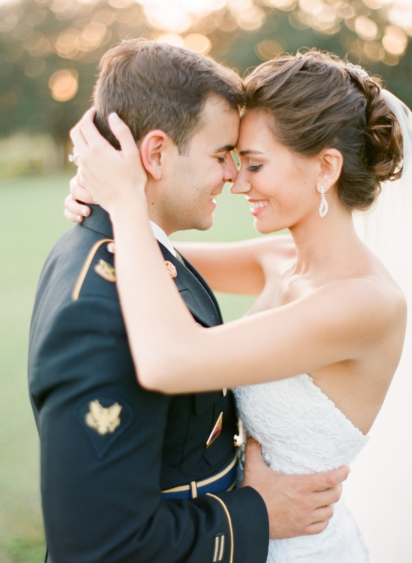 Military Groom With Bride