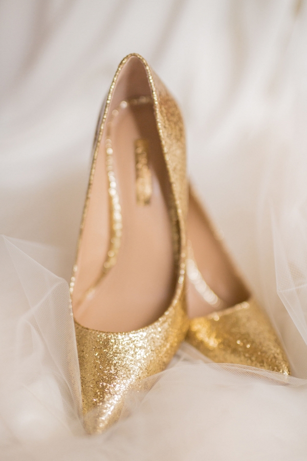 Gold Sparkly Shoes