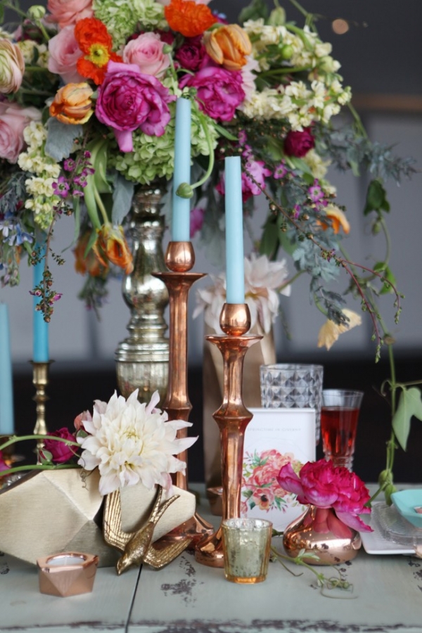 Pretty And Colorful Wedding Table
