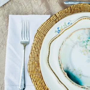 Gold And Blue Vintage China