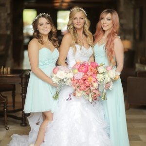 Light mint bridesmaids dresses 
