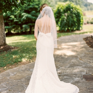 Low Back Bridal Gown with Bow