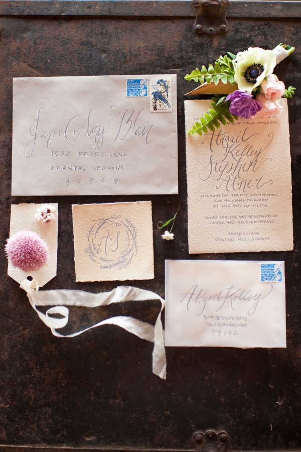 Easter styled invitation suite