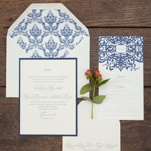 Blue & White Wedding Invitations