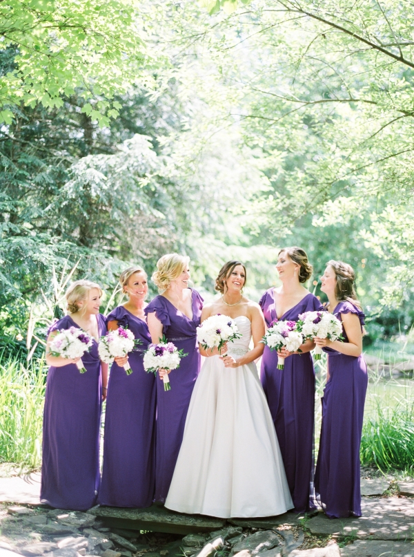 Pretty Purple Bridesmaids Dresses