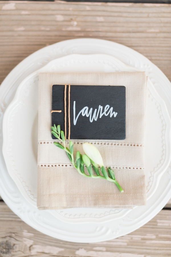 Clean and classy place setting