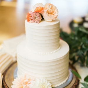 Simple Buttercream Wedding Cake 