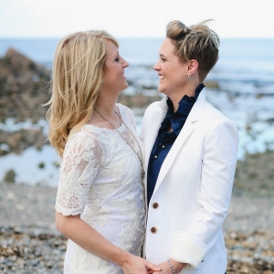 Amy and Erin's Coffeehouse Wedding in Maine