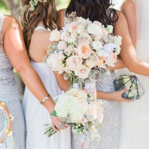 Bridesmaids in Silver Sequins