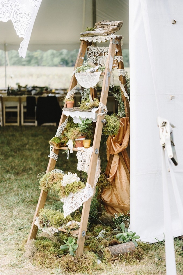 DIY woodland wedding on Glamour & Grace