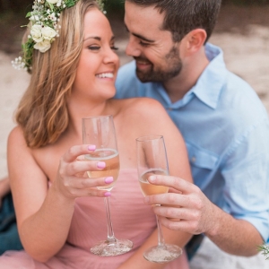 Dreamy lake engagement session