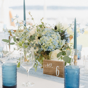 Coastal wedding tablescape