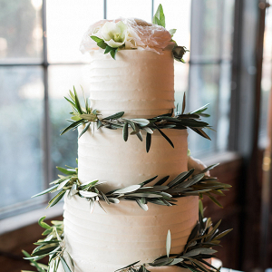 Greenery wedding cake
