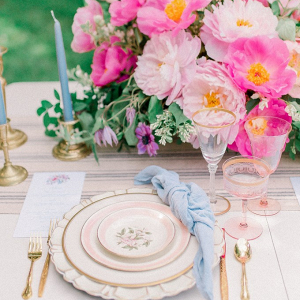 Romantic French Country wedding tablescape