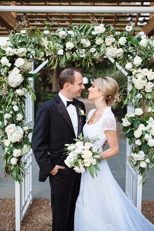intimate garden vow renewal by Smith House Photography on Glamour & Grace