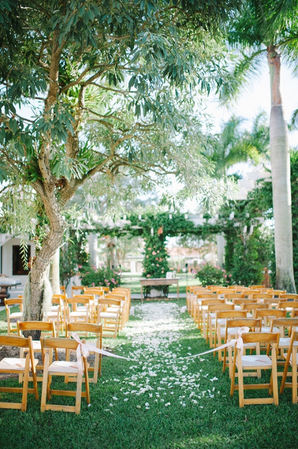 intimate peach garden wedding by Shea Christine Photography on Glamour & Grace