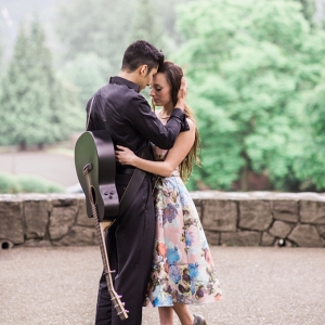 Johnny Cash inspired engagement from White Ivory Photography on Glamour & Grace