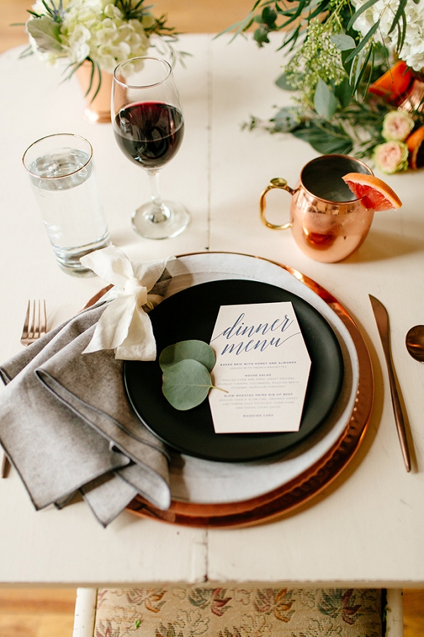 organic citrus wedding inspiration from Leah Fontaine Photography on Glamour & Grace