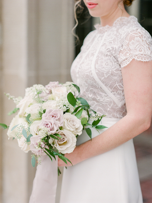 Pale pink and ivory bridal bouquet