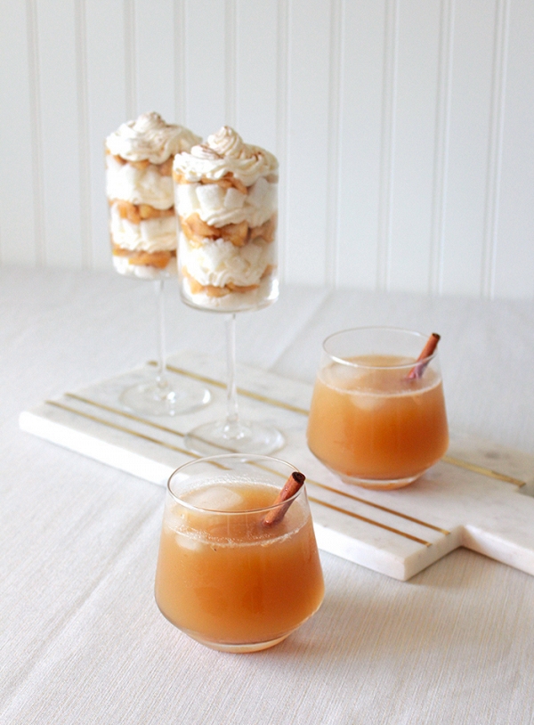 Holiday Drinks and Desserts with Caramel Apples