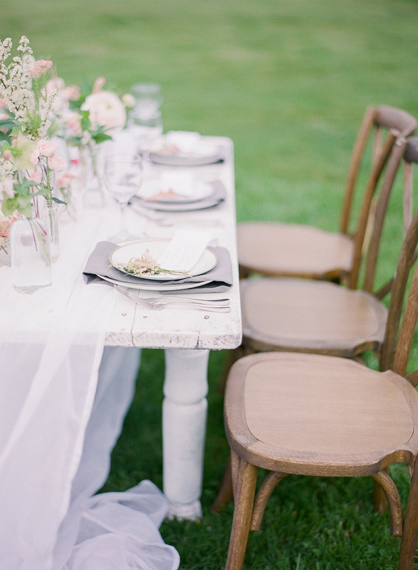 Whimsical and Romantic Farm Table with Pastel Decor