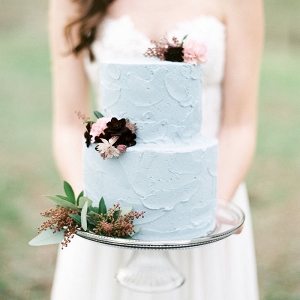 Buttercream Wedding Cake with Petite Flowers