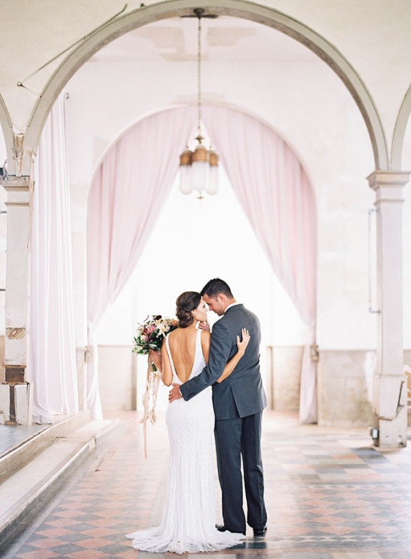 Stunning Bridals with a Low Back Modern Wedding Dress