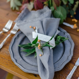 Rustic Autumn Place Setting